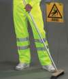 YK300 HV015T Yoko Hi-Vis Poly/Cotton Work Trousers Yellow  colour image